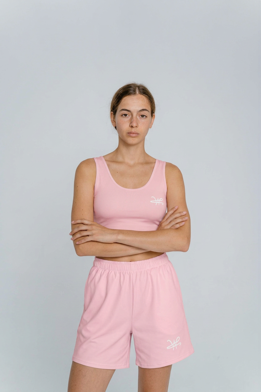 All-Over Rose Athletic Shorts