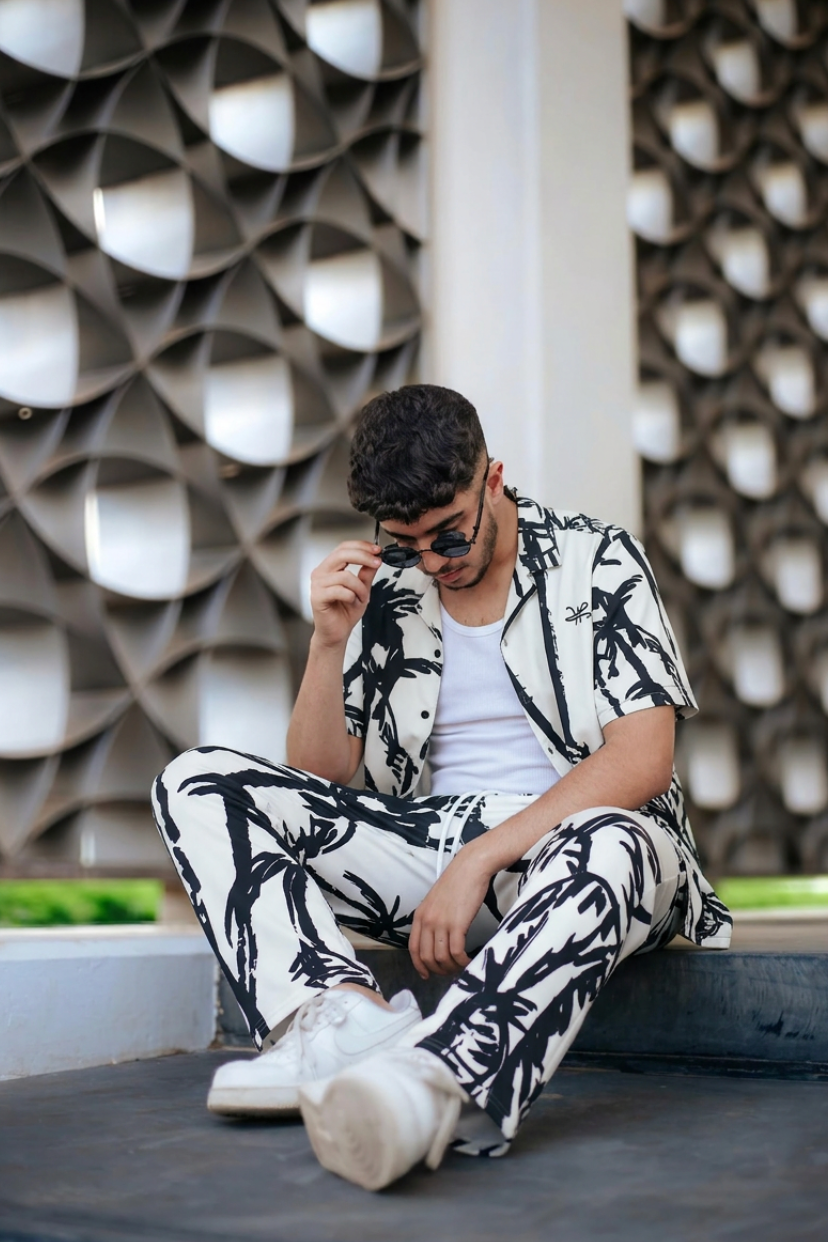 Palm Tree Button - Shirt